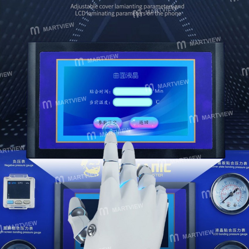 Mechanic Intelligent Double Pressure Curved Screen Laminating Machine Suitable For Samsung Huawei VI