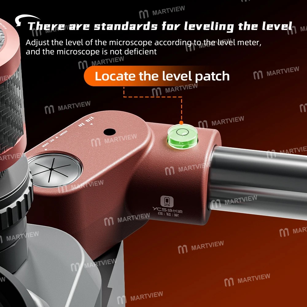 ycs dragon-arm-360-rotation-microscope-swing-arm-bracket-with-levelling-device-10