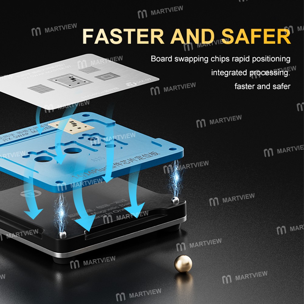 jtx sm-01-swap-board-chips-bga-reballing-stencil-platform-set-for-iphone-8-to-16pro-max-6