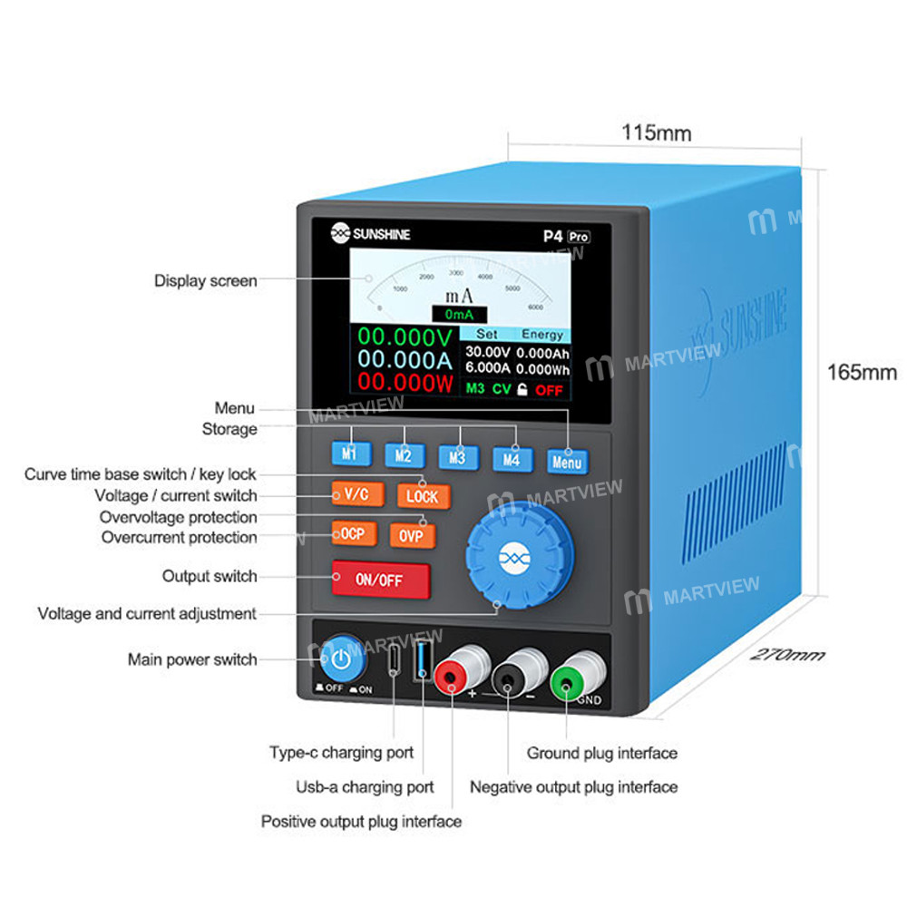 sunshine p4-pro-30v-6a-smart-dc-regulated-power-supply-with-host-computer-functionality-4