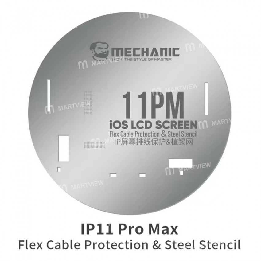 Mechanic iOS LCD Screen IC Flex Cable Protection & Steel Stencil for iPhone 11 to 13 Pro Max