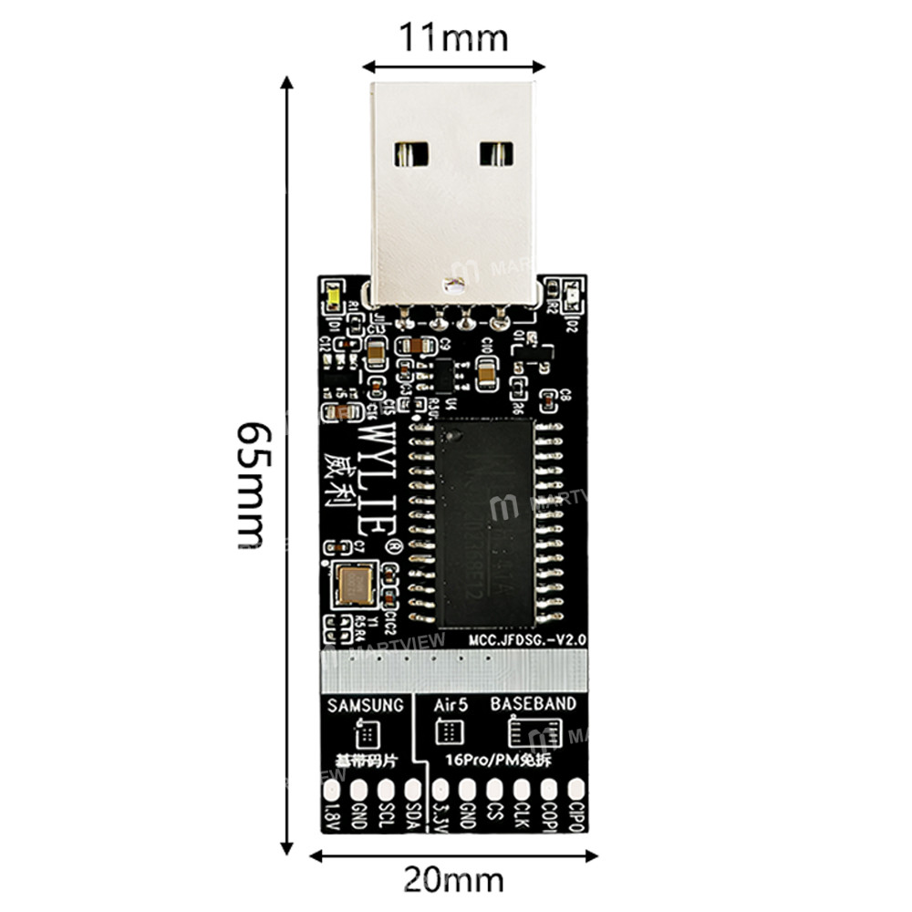 wylie 2nd-ipad-chip-programmer-support-all-type-c-interface-ipad-iphone-6-17pm-baseband-chip-read-wr