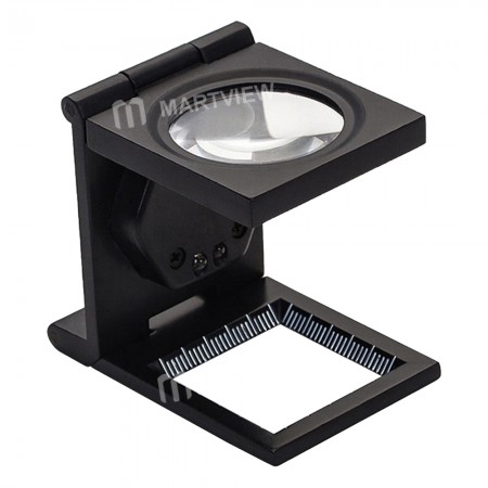 Portable 10X Handheld Zinc Alloy Foldable Magnifying Glass with 2 LED Lamp