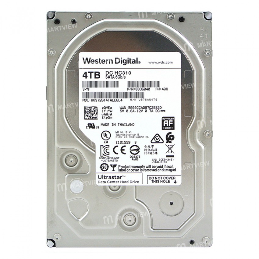 Western Digital 4TB 7200rpm SATA III 3.5" Internal HDD  - ( 5 Years Manufacturer Warranty)