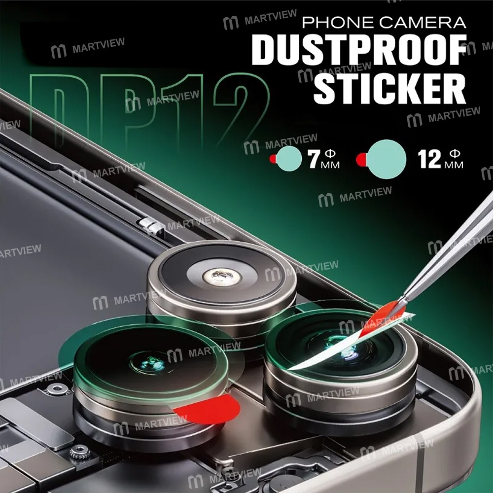 mechanic dp12-7mm-12mm-phone-camera-all-round-green-dust-proof-protective-sticker-2