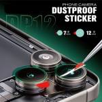 mechanic dp12-7mm-12mm-phone-camera-all-round-green-dust-proof-protective-sticker-2