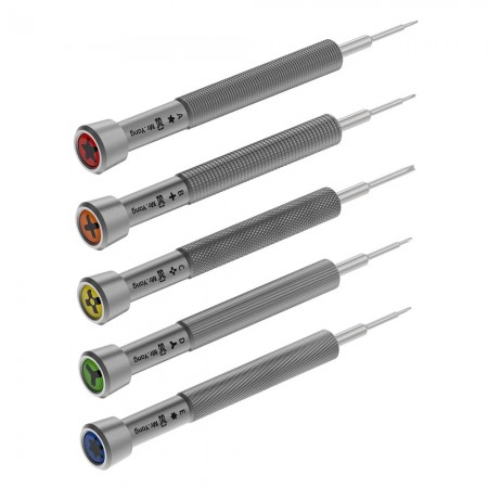 YCS NO.1 5-in-1 Extra-hard S2 Alloy Steel Screwdriver Set for Mobile Phone Repair