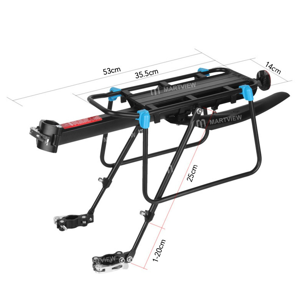 bike bicycle-cargo-rack-quick-release-adjustable-rear-rack-7