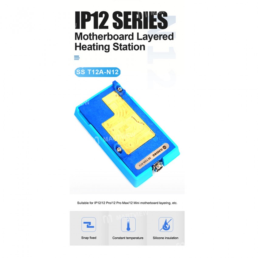 Sunshine SS T12A-N12 Motherboard Repair Heating Station Platform for iPhone 12 / 12 Pro / 12 Pro Max