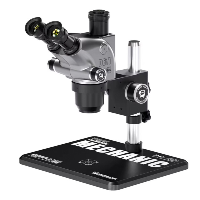 Mechanic D67T-B11 6.5-75X Greenough Optical Zoom Trinocular Stereo