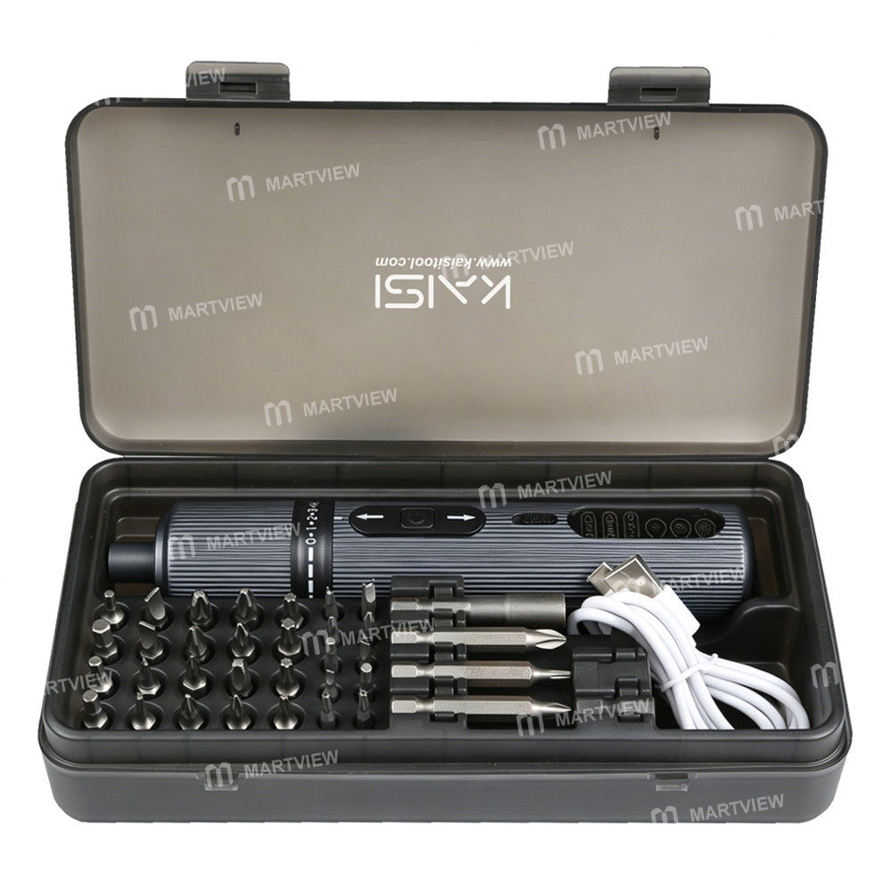 kaisi d359-37-in-1-rechargeable-torque-electric-screwdriver-set-for-dismantling-repairing-electronic