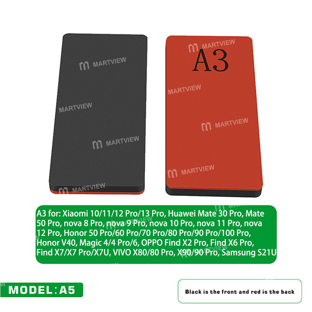 mijing a5-curved-screen-universal-laminating-pad-5-piece-set-for-most-curved-screen-phones-8