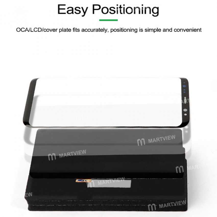 Relife RL-061 Multi-model Universal Precise Positioning Fit Curved Screen Laminated Rubber Mold