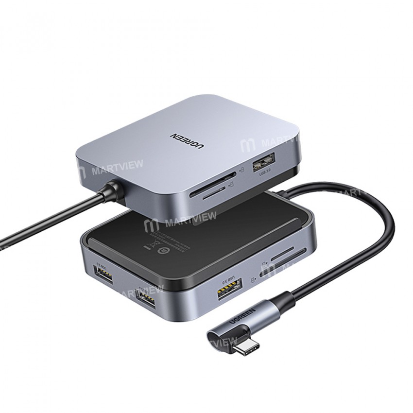 Ugreen CM521 Magnetic 5-in-1 USB 3.0 to TF / SD Card Type-C HUB for iMac All-in-one