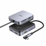 Ugreen CM521 Magnetic 5-in-1 USB 3.0 to TF / SD Card Type-C HUB for iMac All-in-one