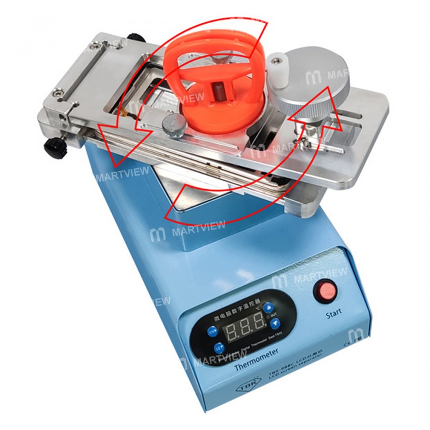 TBK-988C 360° Rotating LCD Glass Touch Screen Separator Machine For iPhone Android Phone