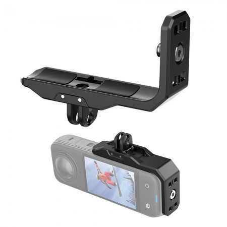 Aluminum Alloy Horizontal Mount Expansion Stand with 1 / 4 Inch Screw for Insta360 X4
