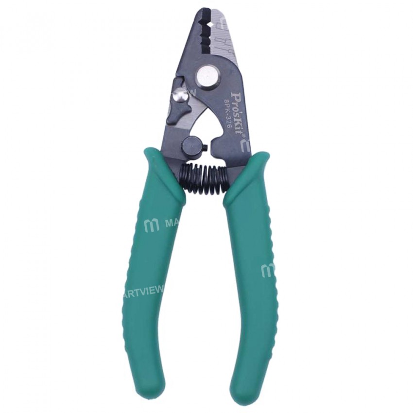 Pro'sKit 8PK-326 Professional Precision Tri-Hole Fiber Optical Stripping Pliers