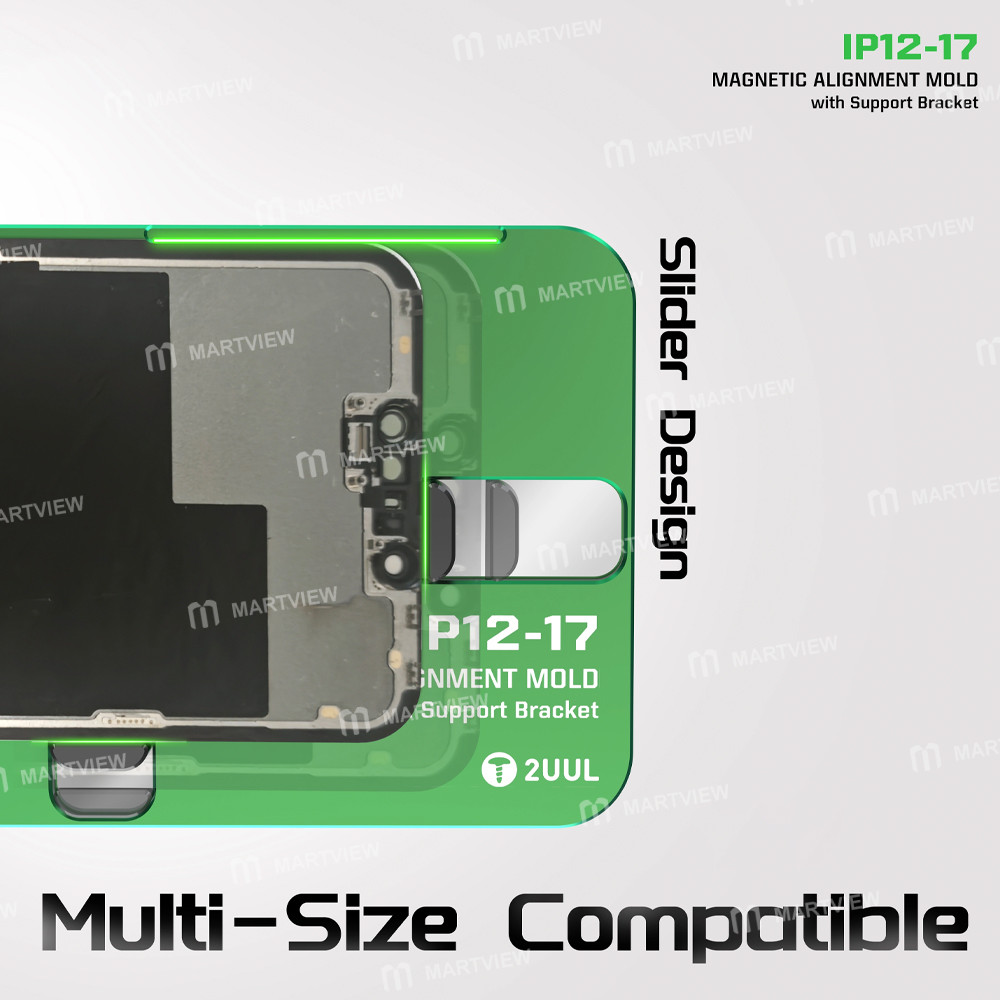 2uul sh01-magnetic-alignment-mold-with-support-bracket-for-iphone-12-17pm-screen-laminating-5