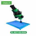 Relife RL-M3T 0.7-4.5X Trinocular HD Stereo Microscope - Green