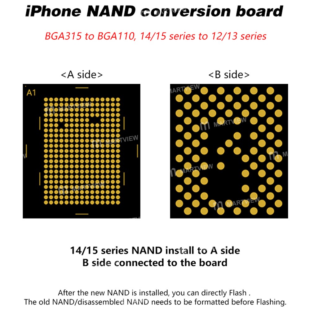jitongxue bga315-to-bga110-nand-conversion-board-for-iphone-ipad-mac-hard-disk-5