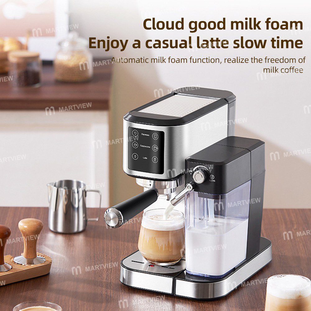 1350w electric-coffee-machine-20bar-mini-coffee-maker-with-92-smart-brew-and-automatic-milk-frothing