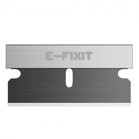 E-Fixit BRD009 High Carbon Black Edge Degumming Ultra Thin Single Sided Blade - 100Pcs