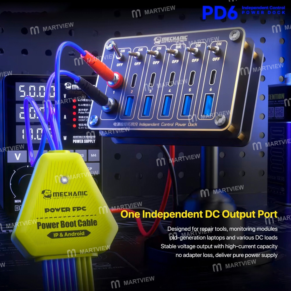 mechanic pd6-independent-control-power-dock-for-multiple-independent-power-supply-repair-6