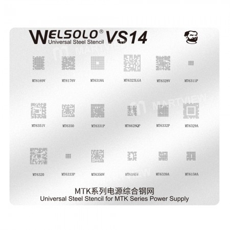 Mechanic Welsolo VS14 / VS15 MTK Series Power Supply Comprehensive BGA Reballing Stencil