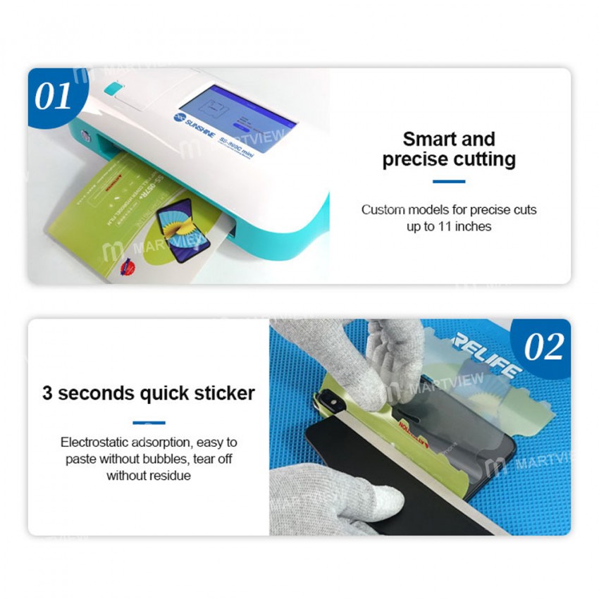 Sunshine SS-057R+ 11-inch 360° Full Cover Hydrogel Protective Film for Folding Screen Phone - 25Pcs