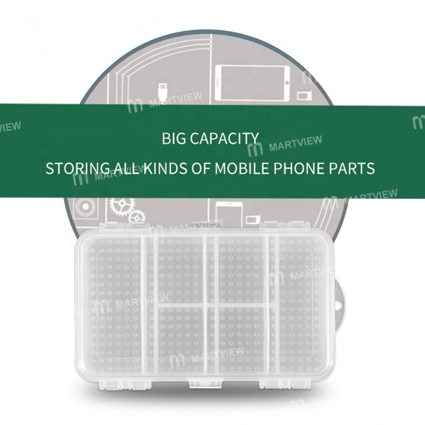 BST-653 Multi-function Double-Deck Design Component IC Parts PVC Plastic Storage Box