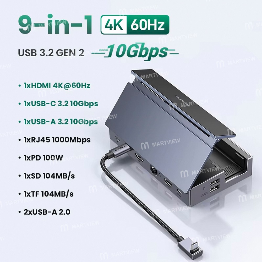 ugreen 9-in-1-type-c-to-4k-hdmi-pd-100w-handheld-gamer-mobile-phone-holder-stand-docking-station-2