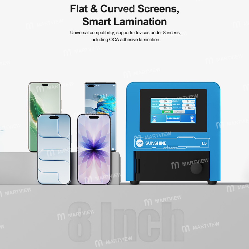 sunshine l5-8-inch-smart-mini-lcd-screen-laminator-for-flat-curved-screens-with-oca-adhesive-laminat