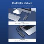 Orico M2V01 LSDT USB4.0 M2 NVMe SSD Case Compatible with Thunderbolt 3/4 & USB 3.2/3.1/3.0