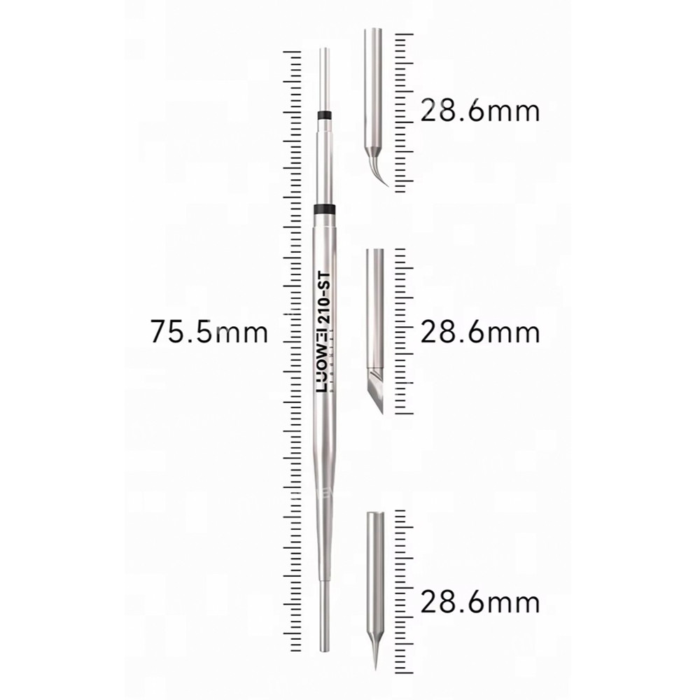 luowei 210-3s-lead-free-heating-core-with-3pcs-replacement-head-for-pcb-soldering-repair-7