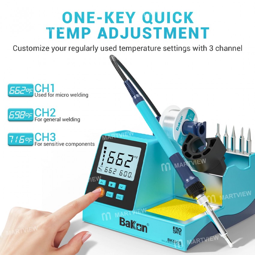 bakon bk601s-90w-all-in-one-adjustable-temperature-soldering-station-with-digital-display-4