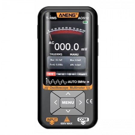 Aneng AOS12 2-in-1 High Precision Handheld 5MHz 48MSa / s Oscilloscope + Digital Multimeter
