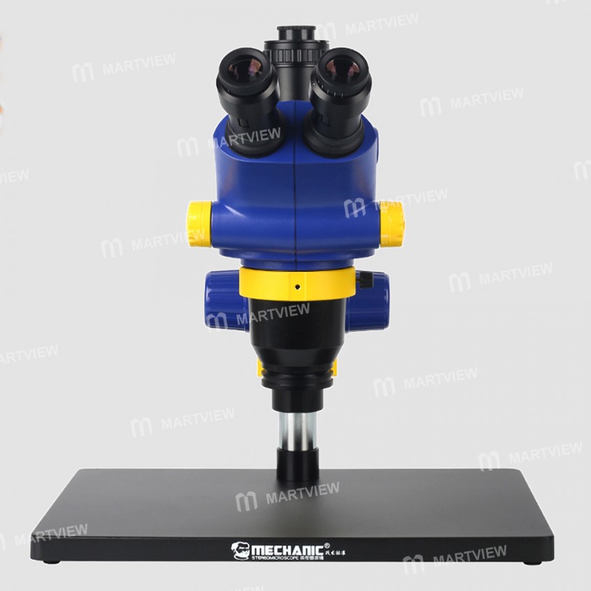 Mechanic MC65T-B3 Industrial Trinocular Stereo Microscope for PCB Repair with Large Base