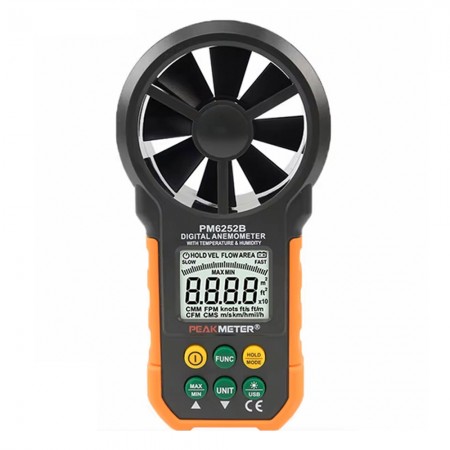 PEAKMETER PM6252B Multifunction Digital Anemometer / Air Volume / Temperatur / Humidity