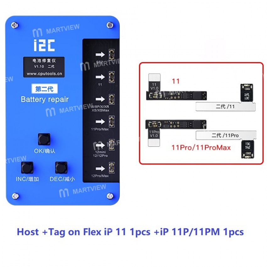 i2C Battery Flex Cable Repair Programmer for iPhone 11&12 Series Battery Data Copy Encryption Error