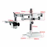Universal Double Boom 76mm Binocular Trinocular Stereo Zoom Microscope Universal Bracket With Focusi
