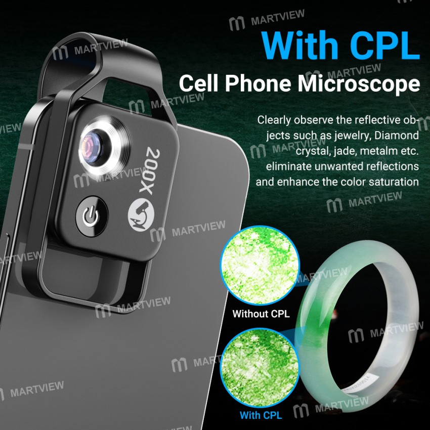 200X Mini Universal Optical Zoom Mobile Magnifier for Mobile Phone Camera