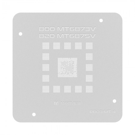 Martview RB03-MT4 CPU BGA Reballing Stencil for MTK Dimensity 800 / 820 MT6873V / 6875V