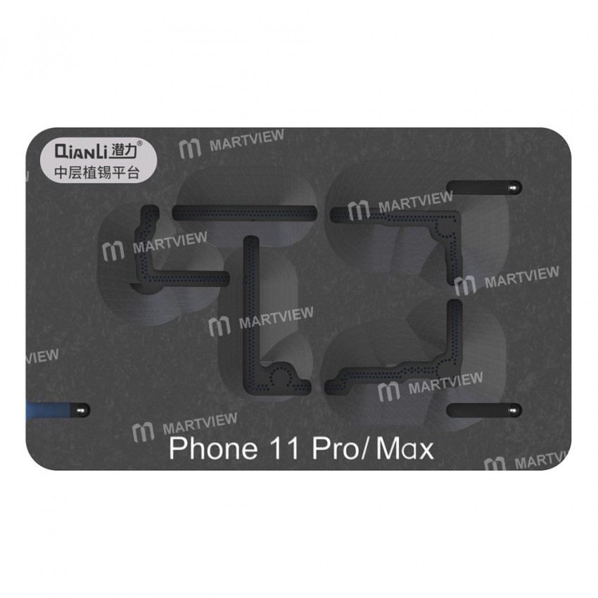 QianLi Middle Frame Reballing Platform BGA Reballing Fixture for iPhone 11 Pro / 11 Pro Max