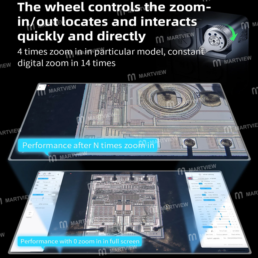 qianli super-cam-ai-gorilla-8mp-sony-sensor-4k-microscope-industrial-camera-with-zoom-handwheel-13
