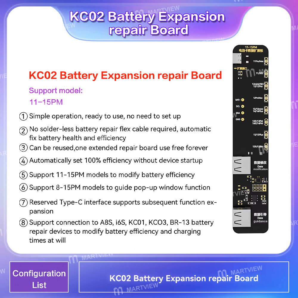 i2c a8s-i6s-programmer-battery-dot-matrix-original-color-earpiece-camera-face-id-repair-boards-22