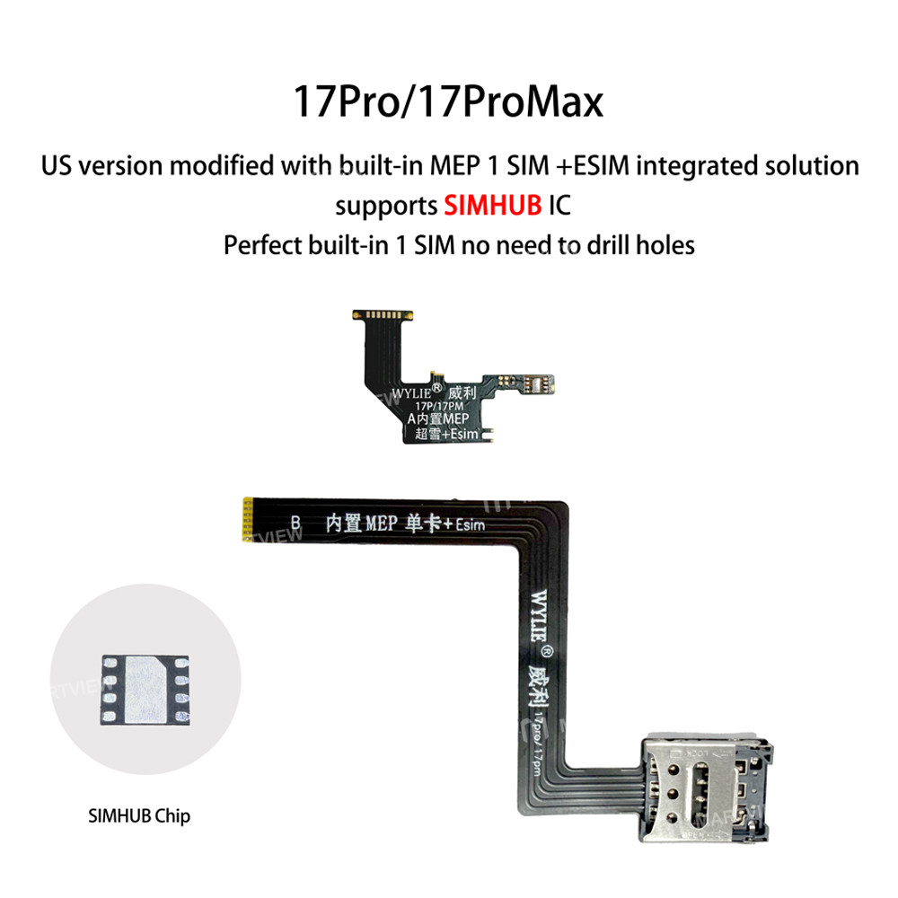 wylie built-in-mep-1-sim-esim-integrated-solution-for-iphone-17-pro-17pro-max-us-version-6
