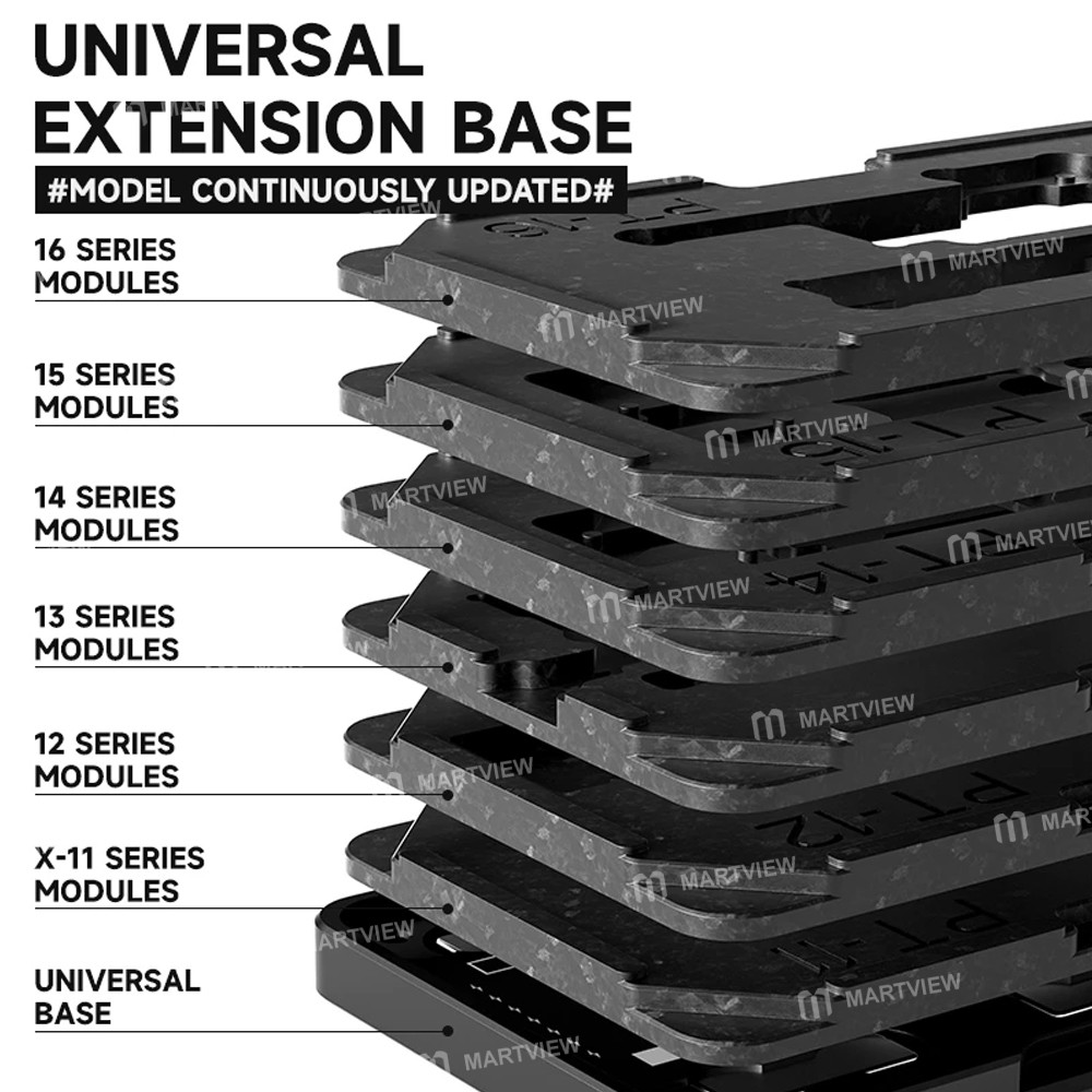 luowei lw-pt01-motherboard-middle-layer-planting-tin-platform-set-for-iphone-x-to-16pro-max-5