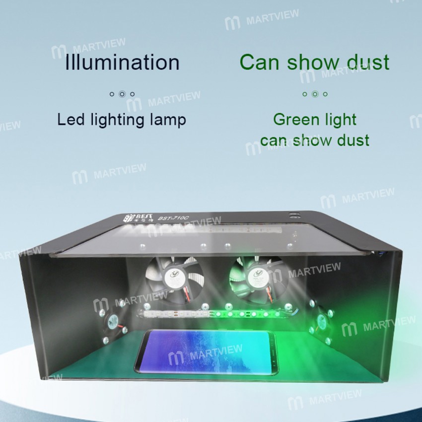 BST-710C Multifunction Mini Desktop Film Dust Removal Workbench for Mobile Phone LCD Repair