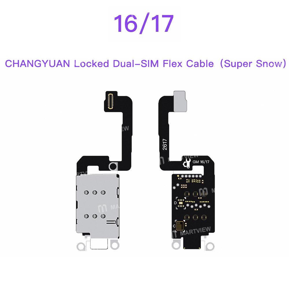 lb tool-changyuan-locked-dual-sim-flex-cable-with-db-or-super-snow-for-iphone-14-to-17-series-6